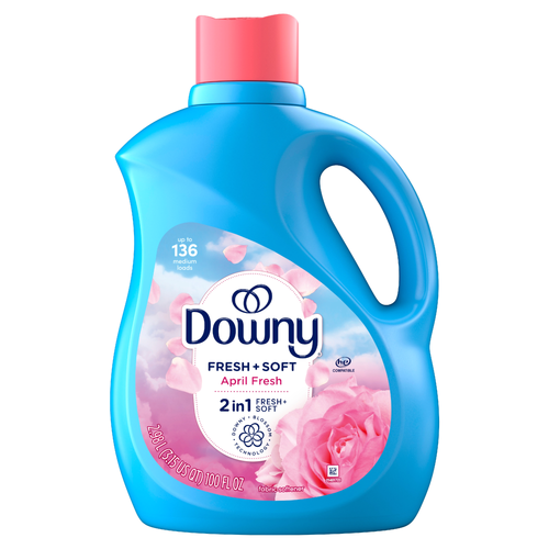 Downy Soft, 2 In 1, April Fresh, , 136 Loads - 100 Ounce Image 1 of 2