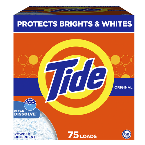 Tide Powder Laundry Detergent, Original Scent, 75 Loads - 85 Ounce