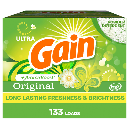 Gain Powder Laundry Detergent, Original Scent, 133 Loads - 123 Ounce Image 1 of 2