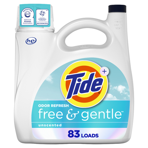 Tide Free And Gentle Odor Refresh Laundry Detergent Liquid, , Hypoallergenic - 117 Ounce