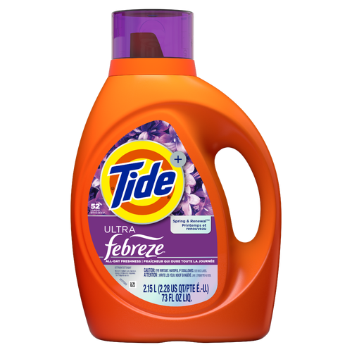 Tide Ultra Febreze Detergent, Spring And Renewal Scent - 73 Ounce