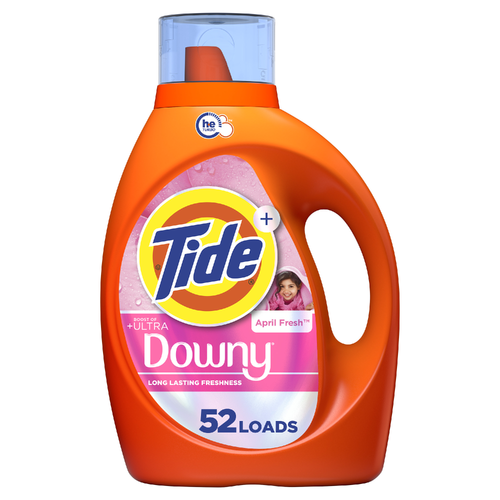 Tide April Fresh Plus Boost Of Ultra Downy Liquid Laundry Detergent - 73 Ounce Image 1 of 2