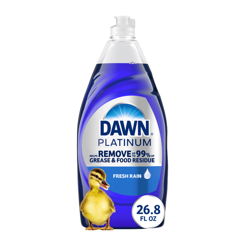 Dawn Platinum Liquid Dish Soap, Dishwashing Liquid, Grease Removal, Fresh Rain - 26.8 Ounce Image 1 of 2