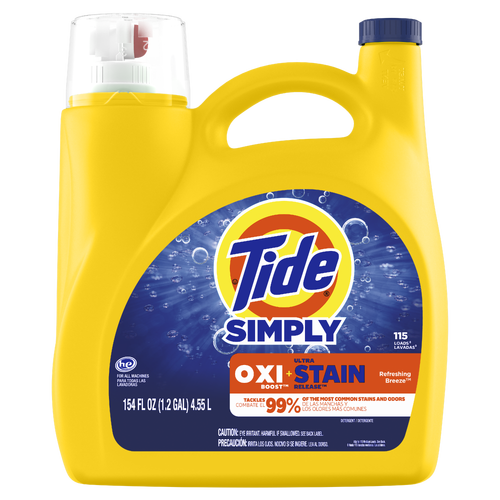 Tide Simply Oxi Boost + Ultra Stain Release, , 115 Loads - 162 Ounce Image 1 of 2