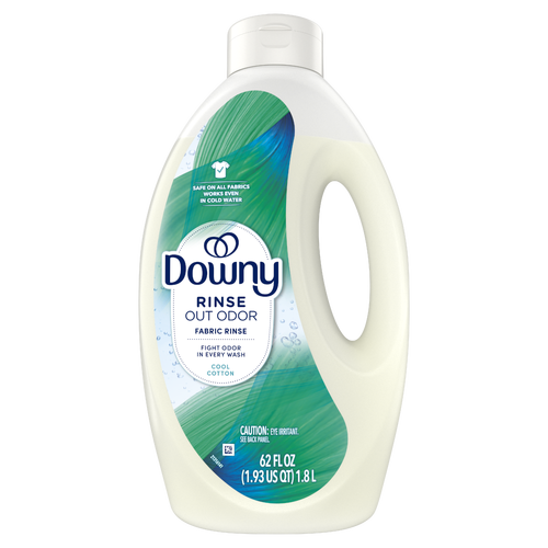 Downy Rinse Laundry Odor Remover, Cool Cotton Scent - 62 Ounce