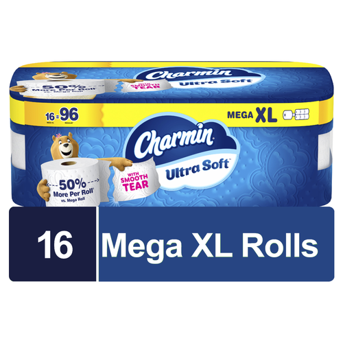 Charmin Ultra Soft Toilet Paper XL Rolls - 16 Count Image 1 of 2