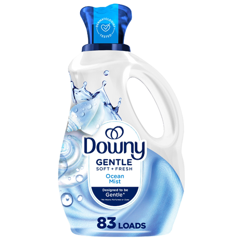Downy Gentle Soft + Fresh Fabric Softener, Ocean Mist Scent - 56 Ounce