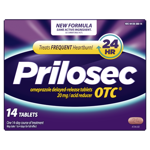 Prilosec OTC Omeprazole Delayed Release Heartburn Relief - 14 Count