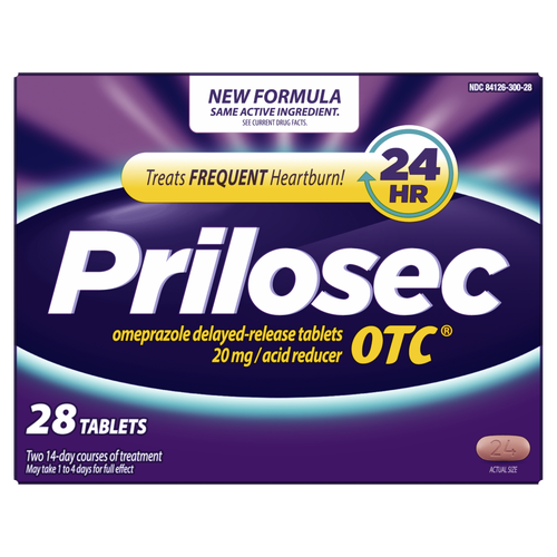 Prilosec OTC Heartburn Relief, Omeprazole, Acid Reducer Tablets - 28 Count