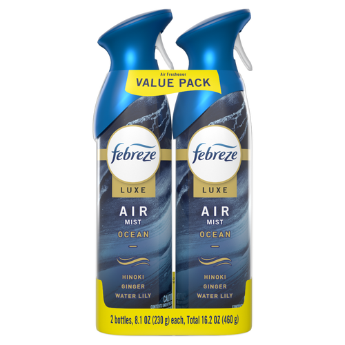 Febreze Air Mist Luxe Freshener Spray, Ocean Scent - 16.2 Ounce Image 1 of 2