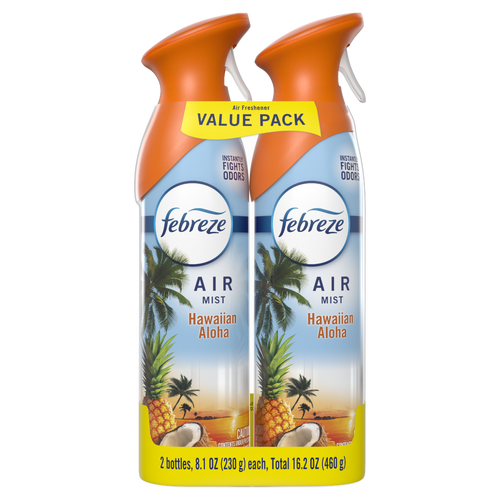 Febreze Air Mist Freshener Spray, Hawaiian Aloha Scent - 8.1 Ounce - 2 Count Image 1 of 2
