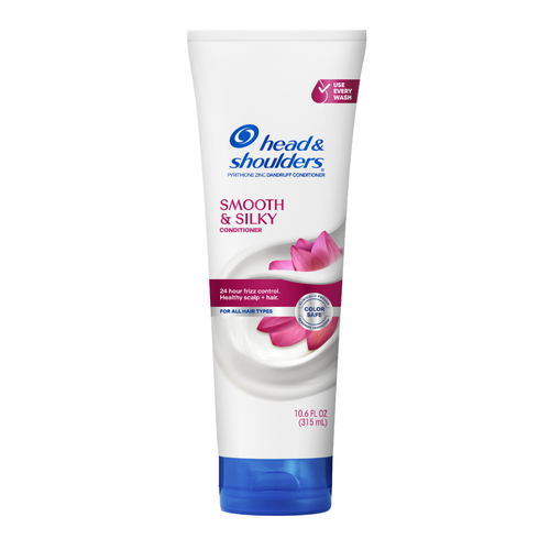 Head & Shoulders Smooth & Silky Dandruff Conditioner, Frizz Control - 10.6 Fluid Ounce