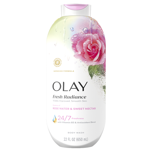 Olay Fresh Radiance Body Wash Essence Of Rose Water And Sweet Nectar - 22 Ounce Image 1 of 2