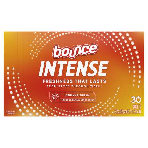 Bounce Intense, Vibrant Fresh - 30 Count