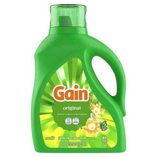 Gain Liquid Laundry Detergent, Original Scent, , 61 Loads - 81 Ounce Image 1 of 2