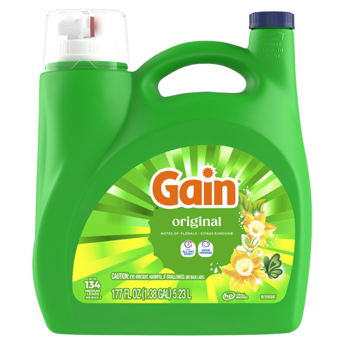 Gain Liquid Laundry Detergent, Original Scent, , 134 Loads - 177 Ounce Image 1 of 2