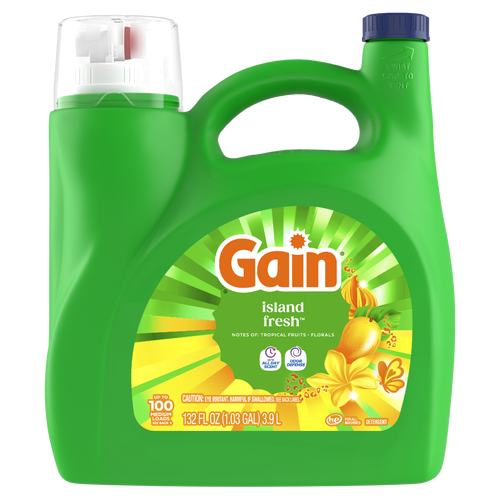 Gain Liquid Laundry Detergent, Island Fresh Scent - 132 Ounce Image 1 of 2