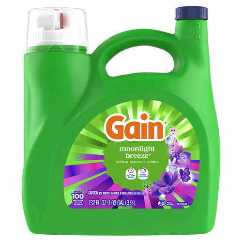 Gain Liquid Laundry Detergent, Moonlight Breeze Scent - 132 Ounce