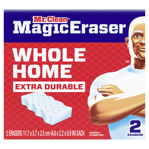 Mr Clean Mr. Magic Eraser Sponge, Cleaner, Whole Home Extra Durable - 2 Count Image 1 of 2