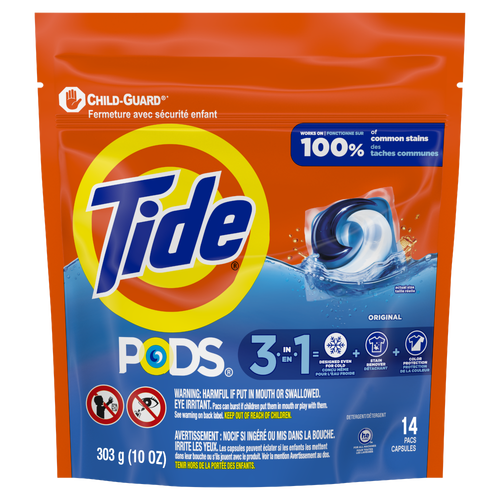 Tide Pods Laundry Detergent, , Original Scent - 14 Count