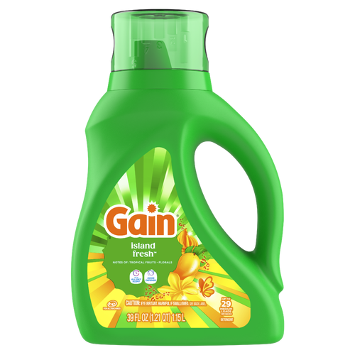Gain Liquid Laundry Detergent, Island Fresh Scent, , 29 Loads - 39 Ounce