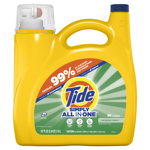 Tide Simply Liquid Laundry Detergent, Daybreak Fresh - 107 Ounce Image 1 of 2