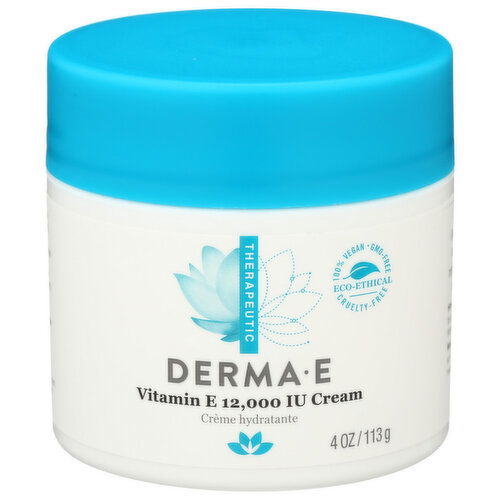 Derma-E Vit e 12,000 Iu Cream - 4 Ounce