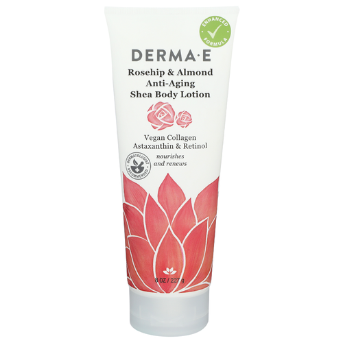 Derma-E Rosehip & Almond Anti-Aging Shea Body Lotion - 8 Ounce