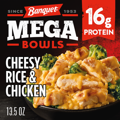 Banquet Cheesy Rice & Chicken MEGA Bowls - 13.5 Ounce