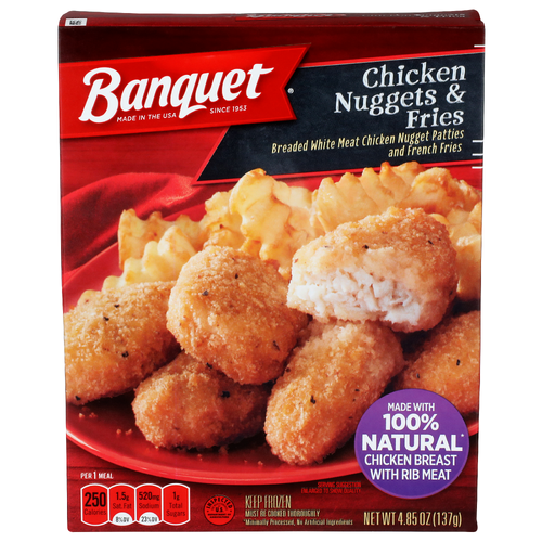 Banquet Chicken Nuggets & Fries - 4.85 Ounce