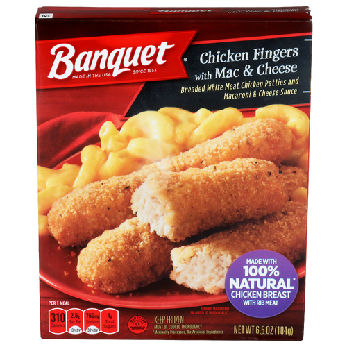 Banquet Chicken Fingers With Mac & Cheese - 6.5 Ounce