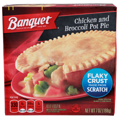 Banquet Chicken And Broccoli Pot Pie - 7 Ounce