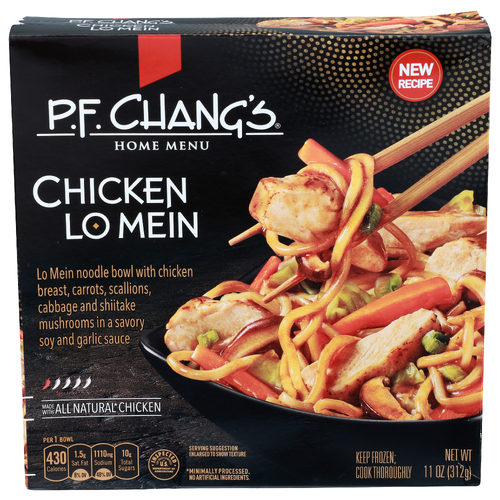 P.F. Chang's Home Menu Noodle Bowl With Chicken Breast, Carrots, Scallions, Cabbage And Shiitake Mushrooms In a Savory Soy Garlic Sauce P.f. Lo Mein - 11 Ounce