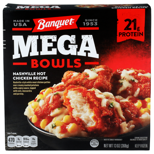 Banquet Nashville Hot Chicken Recipe Mega Bowls - 13 Ounce
