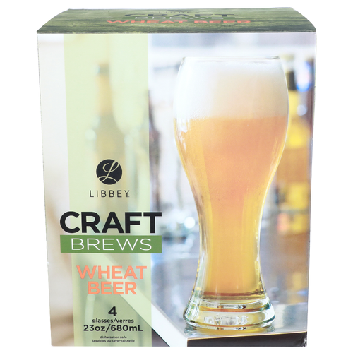 Libbey Craft Brews Wheat Beer - 23 Ounce - 4 Count