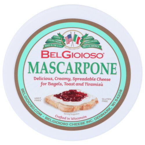 BELGIOIOSO Cheese Mascarpone Masc Rnd Cup Spread - 8 Ounce