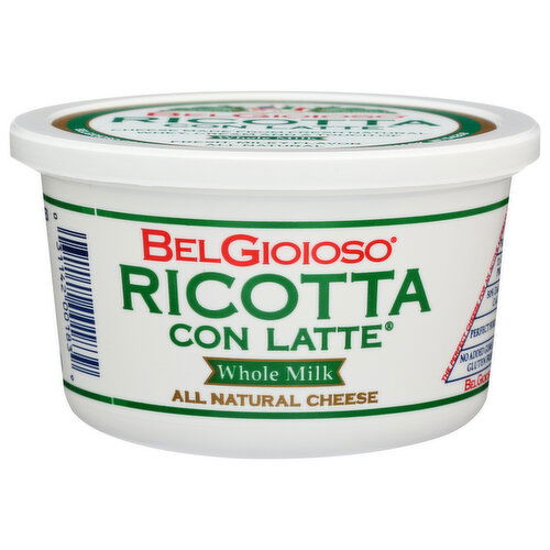 Belgioioso Cheese Ricotta Con Latte 75 - 16 Ounce