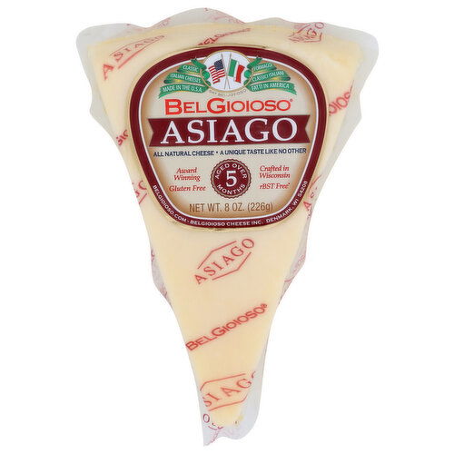 BELGIOIOSO Asiago-Wedge - 8 Ounce