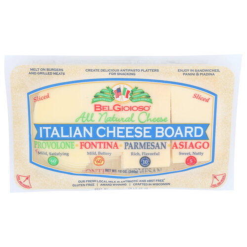 Belgioioso Cheese Assorted Sliced Italian Board - 12 Ounce Image 1 of 4