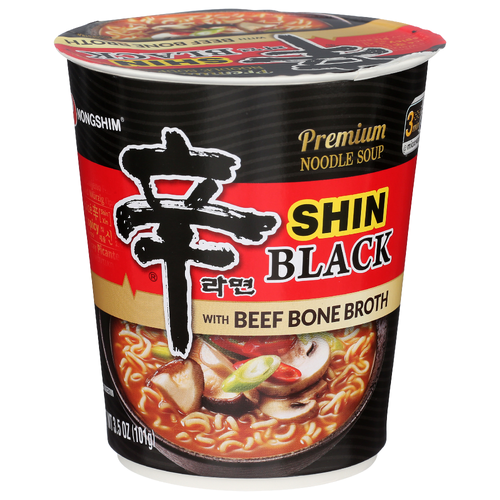 Nongshim Shin Ramyun Black Inst Noodle Cup - 3.5 Ounce Image 1 of 4