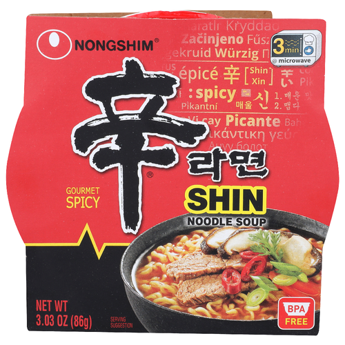 Nongshim Gourmet Spicy Shin Noodle Soup - 3.03 Ounce