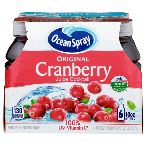Ocean Spray Original Cranberry Juice Cocktail - 10 Fluid Ounce - 6 Count