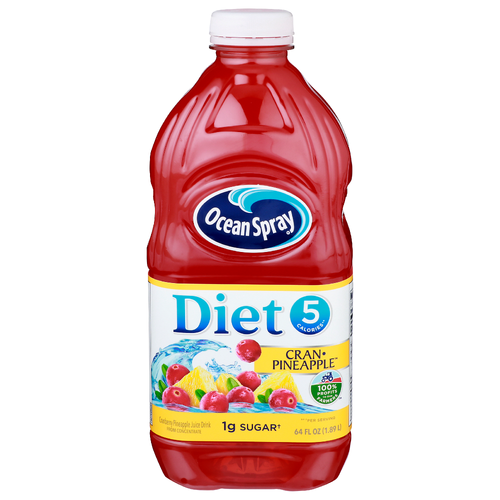 Ocean Spray Diet Juice Drink Cranberry Pineapple - 64 Fluid Ounce