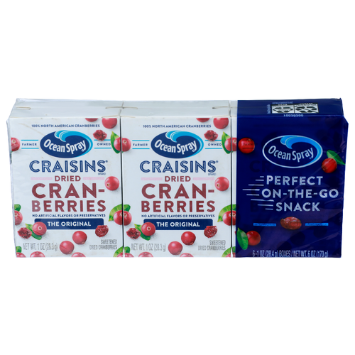 Ocean Spray The Original Craisins Brand Sweetened Dried Cranberries - 6 Ounce