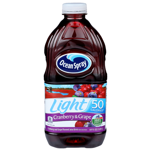 Ocean Spray Cranberry & Grape Light And Flavored Juice Drink - 64 Fluid Ounce