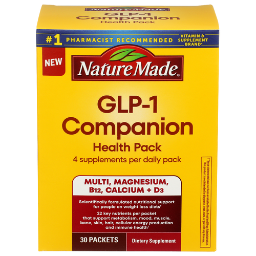 Nature Made Unscented Unflavored Tablet, Caplet Glp-1 Companion Health Pack - 30 Count