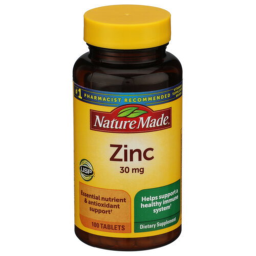 Nature Made Unscented Unflavored Tablet Zinc Gluconate - 100 Count