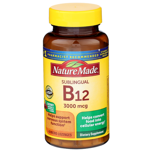 Nature Made Cherry Sublingual B12 3000 Mcg - 40 Count