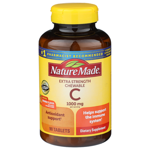 Nature Made Original Orange Flavor Extra Strength Chewable c - 90 Count