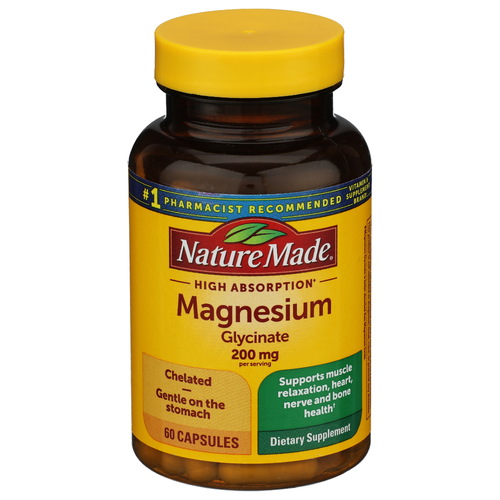 Nature Made Unscented Unflavored Capsule Magnesium Glycinate - 60 Count